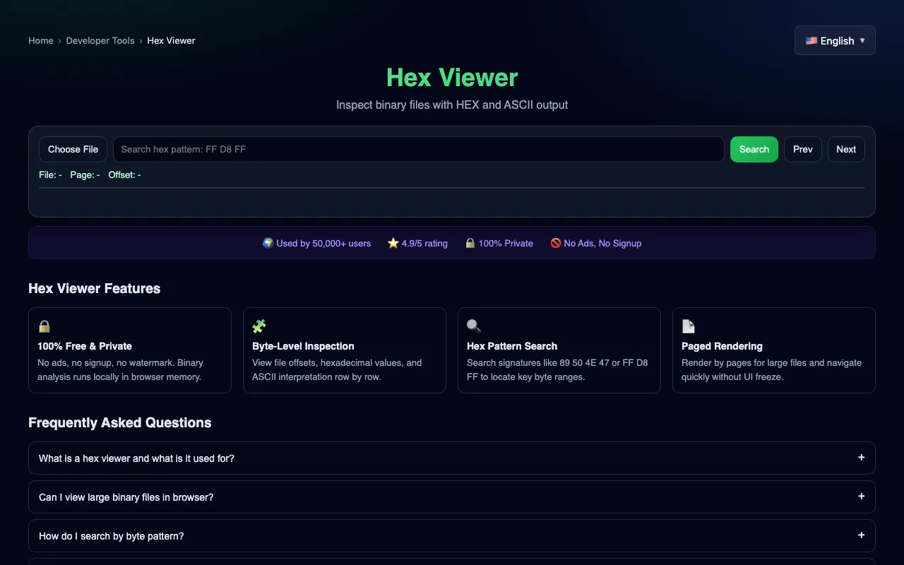 Hex 文件查看器截图